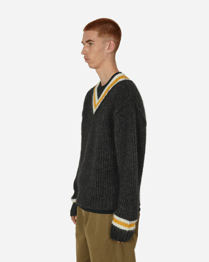 Stüssy Mohair Tennis Sweater Charcoal Knitwears Sweaters 117142 CHAR