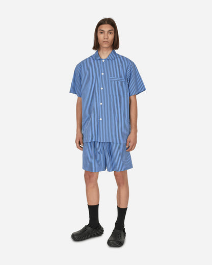 Tekla Poplin - Pyjamas Short Sleeve Shirt Boro Stripes Underwear Pajamas SWE BS