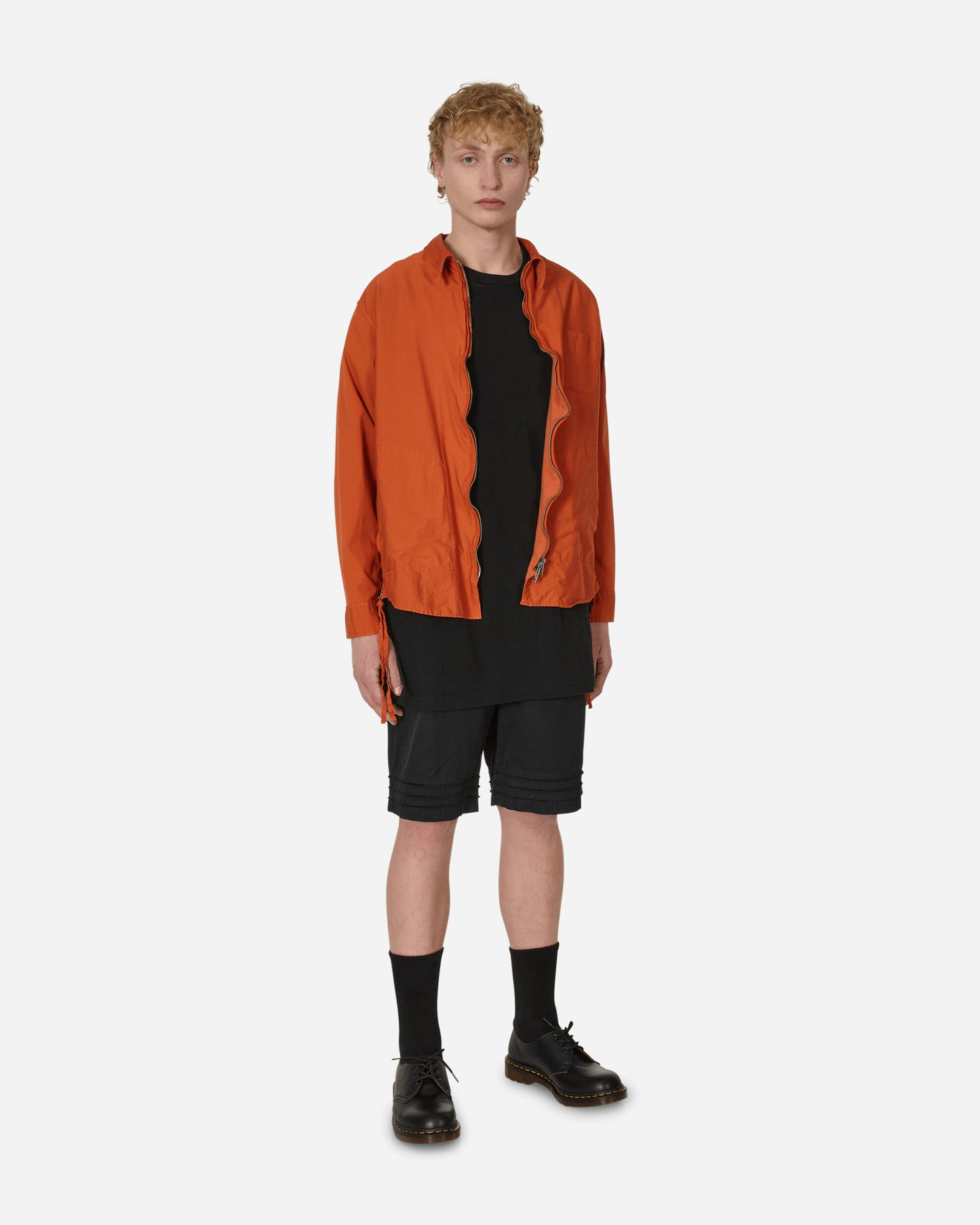 Undercoverism Zip Up Shirt Orange Shirts Longsleeve Shirt UI1C4206 001